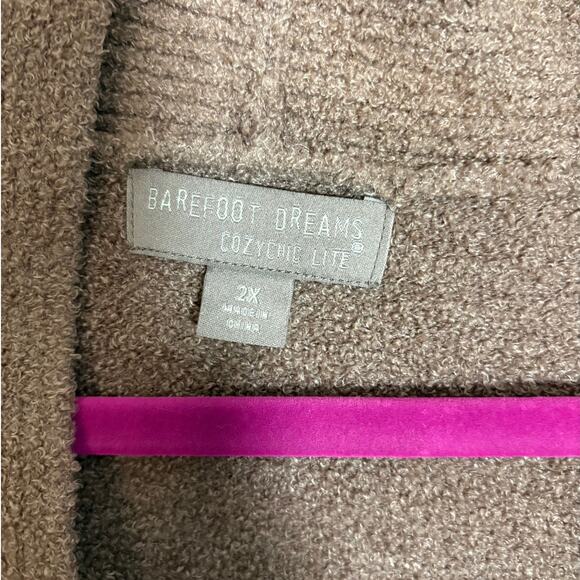 Barefoot Dreams CozyChic Lite 2X Ballerina Wrap Side Tie Cardigan BDWCL1510 - Picture 2 of 7